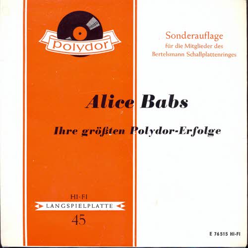 Babs Alice - Ihre grssten Polydor-Erfolge (EP)