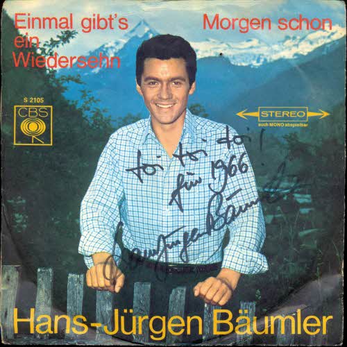 Bumler Hans-Jrgen - Einmal gibt's ein Wiedersehen (+Autogramm)
