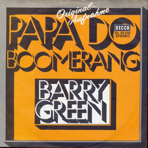 Green Barry - Papa Do / Boomerang