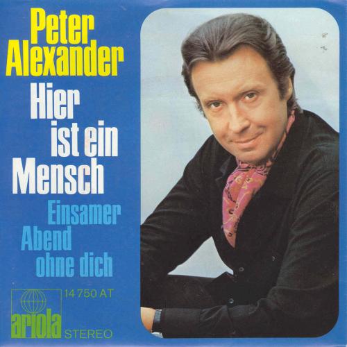 Alexander Peter - Hier ist ein Mensch (nur Cover)