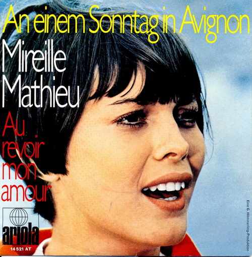 Mathieu Mireille - An einem Sonntag in Avignon (nur Cover)