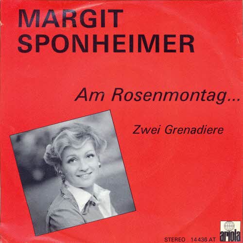 Sponheimer Margit - Am Rosenmontag bin ich geboren (CH-Pressung)
