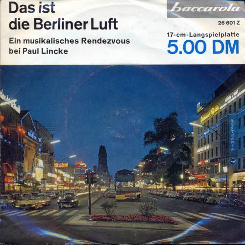 Baccarola EP Nr. 26601 - Das ist die Berliner Luft