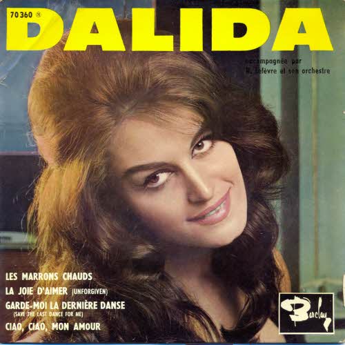 Dalida - wunderschne franz. EP (70360)