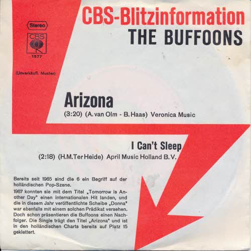 Buffoons - Arizona (PROMO-Cover)