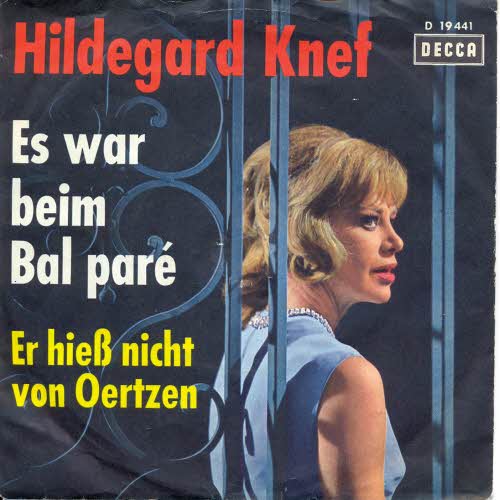 Knef Hildegard - Es war beim Ball par