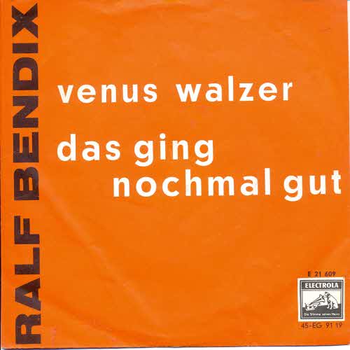 Bendix Ralf - Venus-Walzer (oranges Cover)