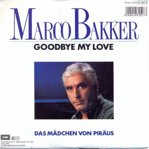 Bakker Marco - Goodbye my love