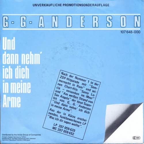 Anderson G.G. - Und dann nehm`ich dich.... (PROMO-Cover)