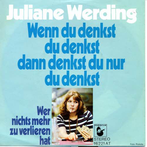 Werding Juliane - Wenn du denkst du denkst dann.... (nur Cover)