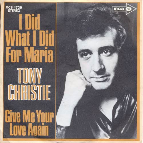 Christie Tony - I did what I did for Maria (nur Cover)