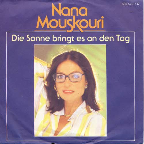 Mouskouri Nana - Die Sonne bringt es an den Tag (nur Cover)