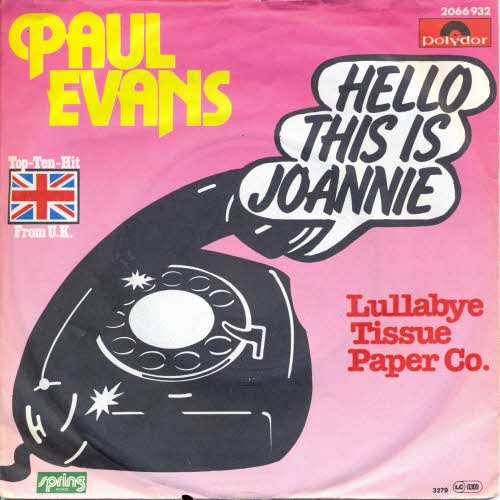 Evans Paul - Hello this is Joannie