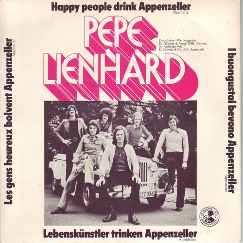 Pepe Lienhard - Appenzeller (Schweizer Magenbitter) - Werbe-Sing