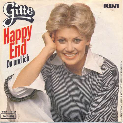 Gitte - Happy End (nur Cover)